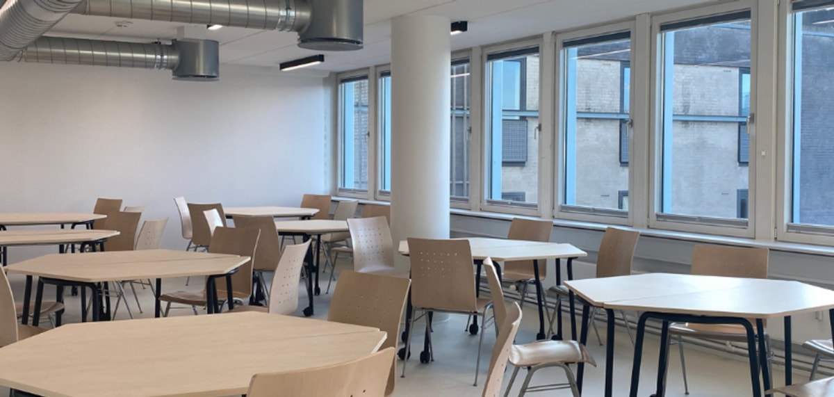 Billedet viser ombygningen hos Cphbusiness p&aring; Nansensgade 19