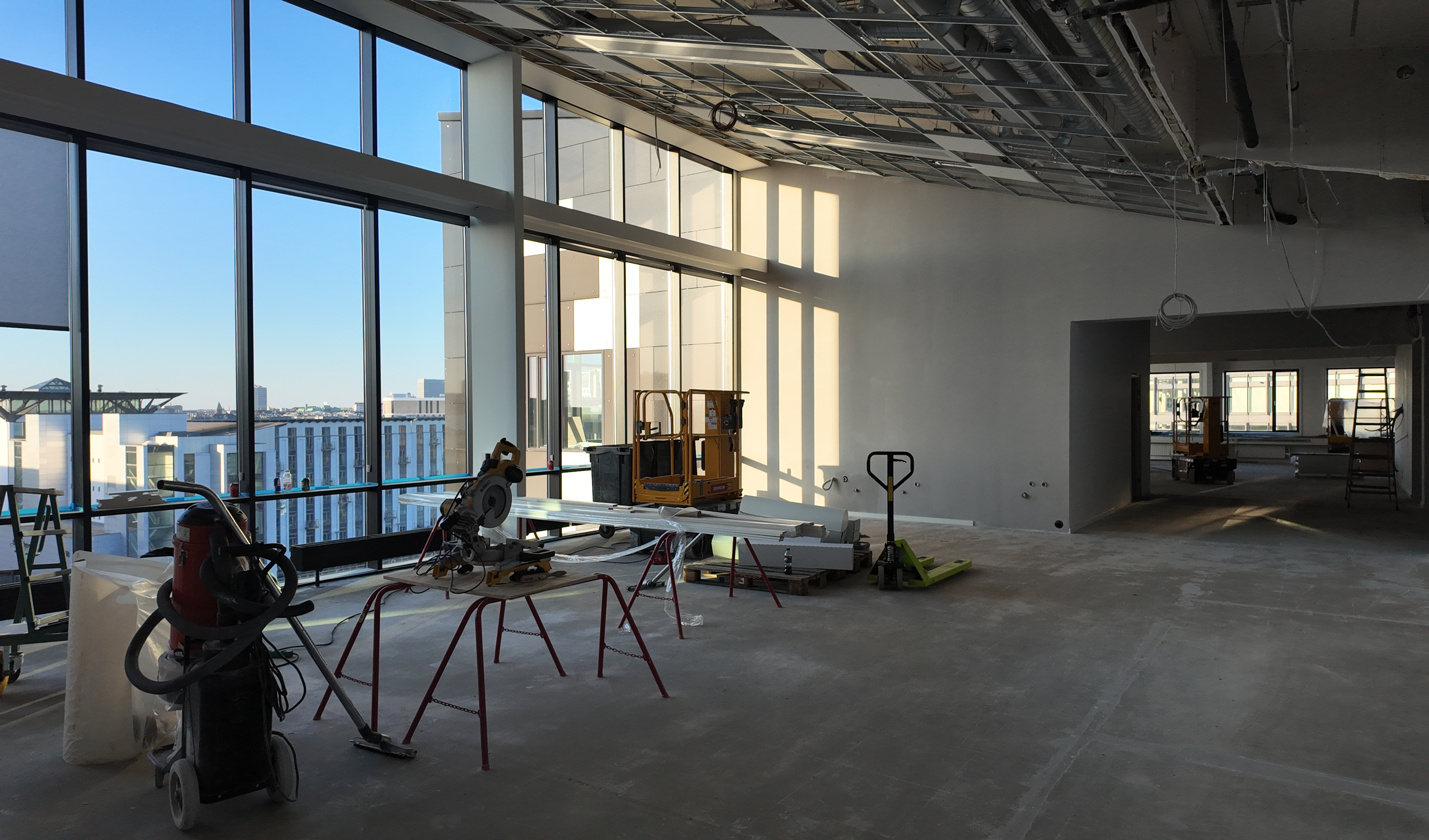 Billedet viser ombygning hos Vipps MobilePay p&aring; Havneholmen 27-29.